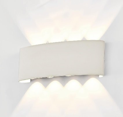 APLIQUE D/PARED 4 FOCOS 8W LUZ BLANCA PROITALY
