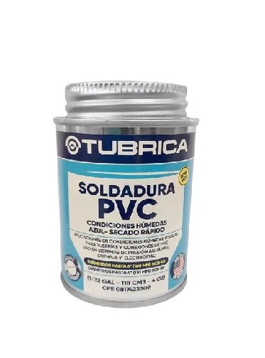 PEGA PVC P/AGUA FRIA AZUL TUBRICA