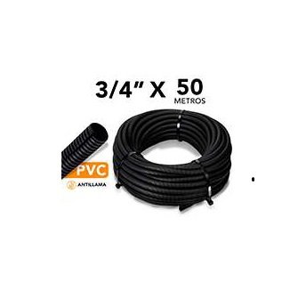 METRO TUBERIA FLEXIBLE PVC 3/4'' VITRON (50 MTS EL ROLLO)