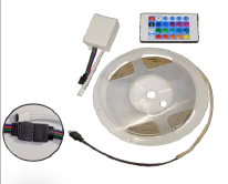 KIT CINTA LED COB RGB 12V 5MTS C/CONTROL LUMISTAR