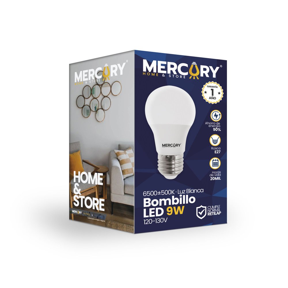 BOMBILLO LED 9W MERCURY