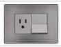 INTERRUPTOR + TOMA SERIE INOX IGOTO
