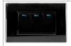 INTERRUPTOR TRIPLE NEGRO ECONOMICO IGOTO