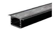 PERFIL LED ALUMINIO NEGRO 1.5X0.9X1.9CM 3MTS T/BLANCA ZAXON