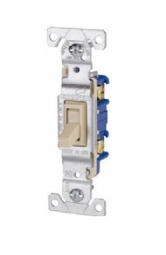SUICHE SENCILLO P/EMPOTRAR MARFIL 15AMP 120V EATON