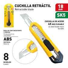 CUCHILLA RETRACTIL 18mm COVO