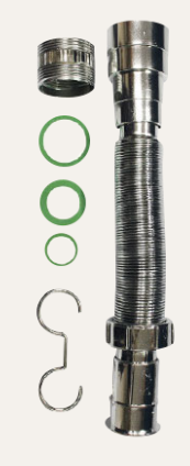 SIFON FLEXIBLE ABS CROMADO 1 1/2" CON REDUCCION A 1 1/4"