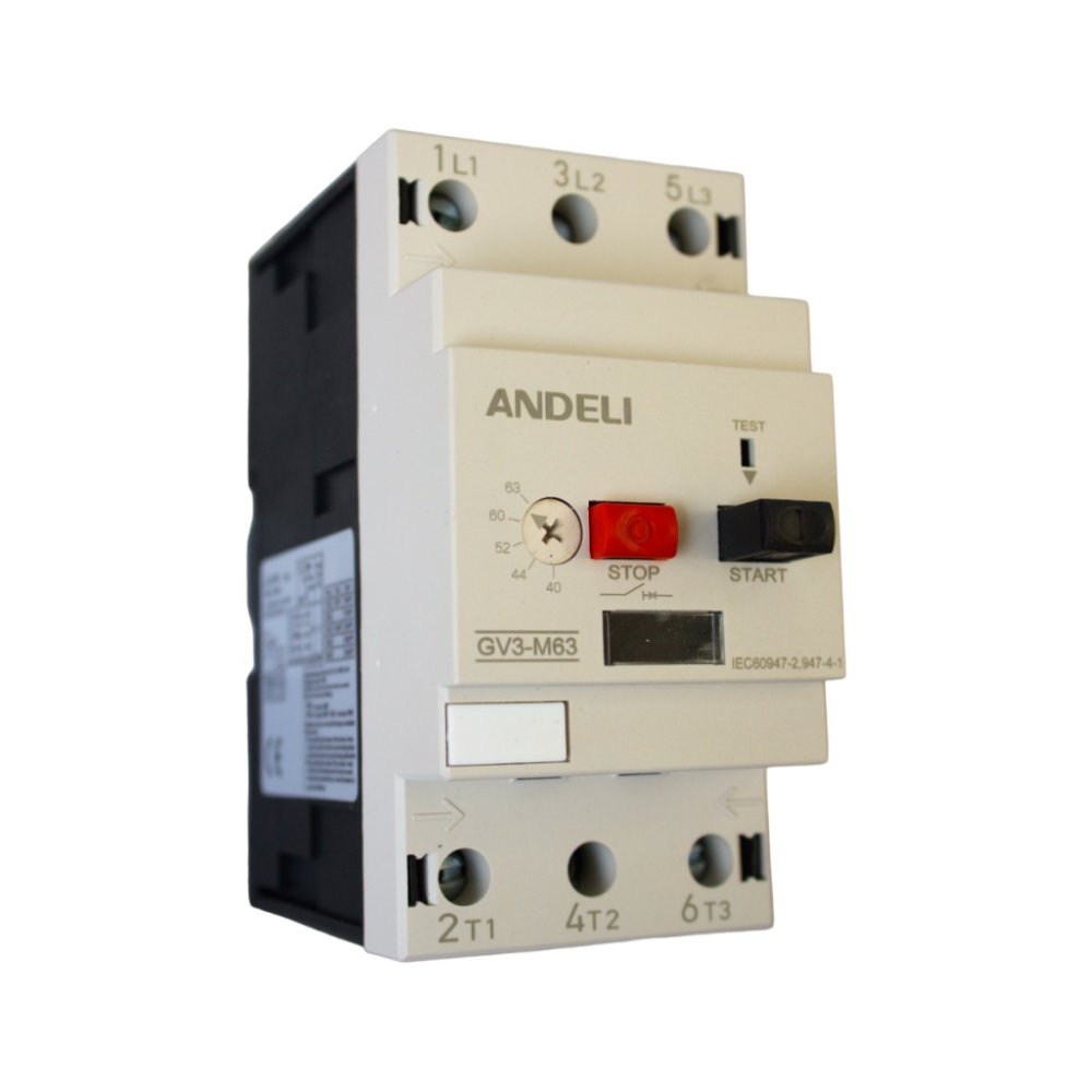 GUARDAMOTOR DE 40 A 63A ANDELI
