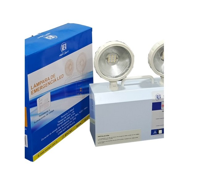 LAMPARA DE EMERGENCIA LED 2.5WX2 3000K HEALIGHT