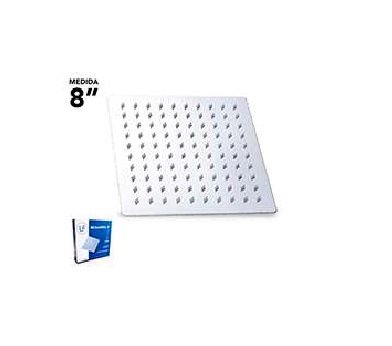 CABEZA DUCHA CROMADA ACERO INOX 8" LF