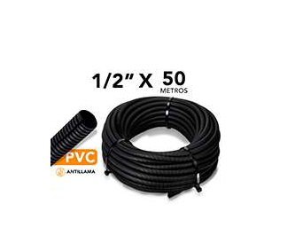METRO TUBERIA FLEXIBLE PVC 1/2'' VITRON (50 MTS EL ROLLO)