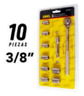 JUEGO DE DADOS 3/8" EXXEL