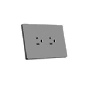 TOMA DOBLE C/TIERRA + USB DOBLE PRISMA 3WAY PLATA 16A LUMISTAR