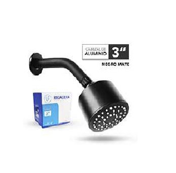 DUCHA C/BRAZO NEGRO 3" LF