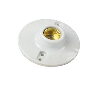 SOCATE DE PORCELANA 4" BLANCO E27 15AMP LUMISTAR