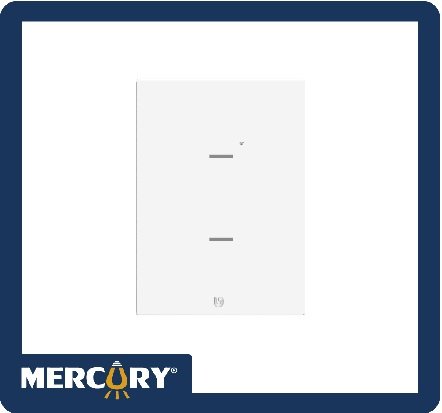 INTERRUPTOR DOBLE SMART HOME TOUCH BLANCO MERCURY GEN2
