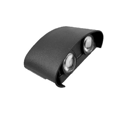 APLIQUE DECORAT NEGRO 4W 3500K RUSSMAX