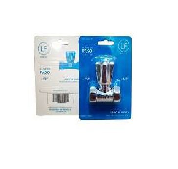 LLAVE DE PASO 1/2" BRONCE LF