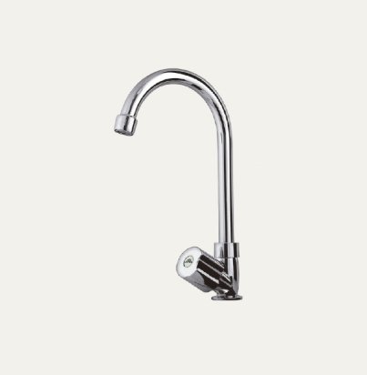 LLAVE CUELLO DE CISNE P/LAVAMANOS 1/2" EN ABS.