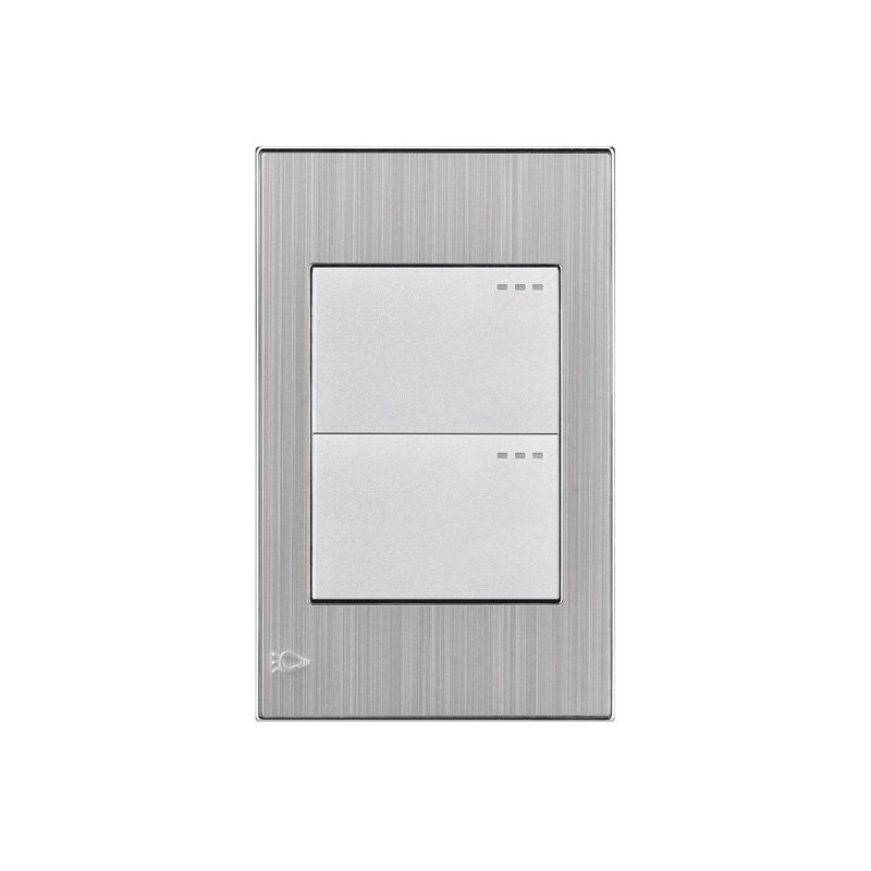 INTERRUPTOR DOBLE CONMUTABLE STAINLESS MERCURY