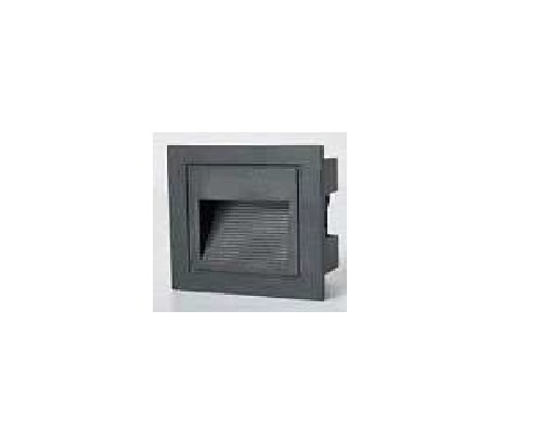 LAMPARA DE ESCALERA 6W NEGRA CLASSIC LUX