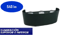 LAMPARA DECORATIVA P/PARED 3 LUCES NEGRA 6W 3000K LUMISTAR