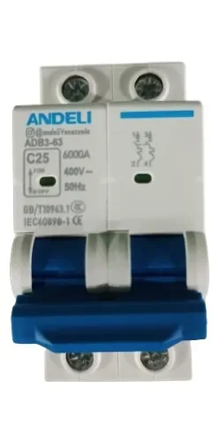 BREAKER TERMOMAGNETICO 2x25A ANDELI