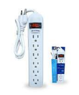 REGLETA 6 TOMAS 2000W BLANCO EXXEL
