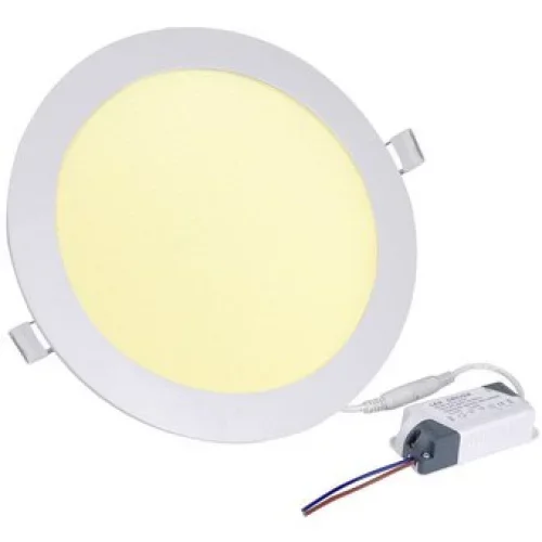 PANEL LED 6W LUZ CALIDA REDONDO P/EMPOTRAR MERCURY