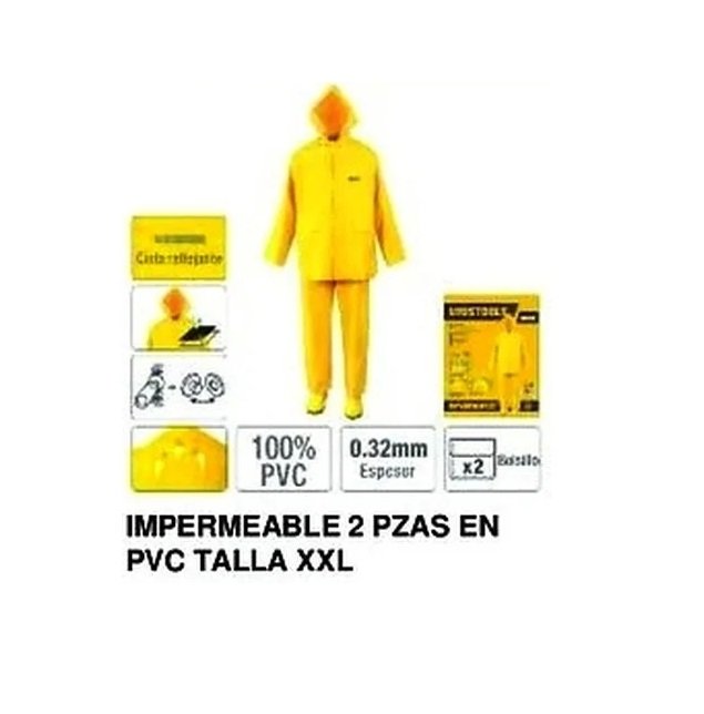 IMPERMEABLE 2 PZAS EN PVC TALLA XXL UYUSTOOLS