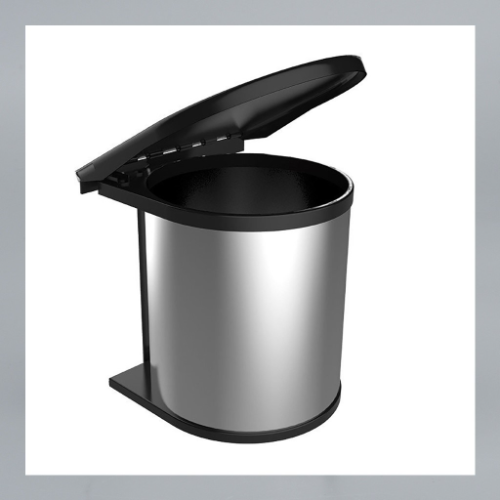 PAPELERA P/EMPOTRAR DE ACERO INOX 12L BARI