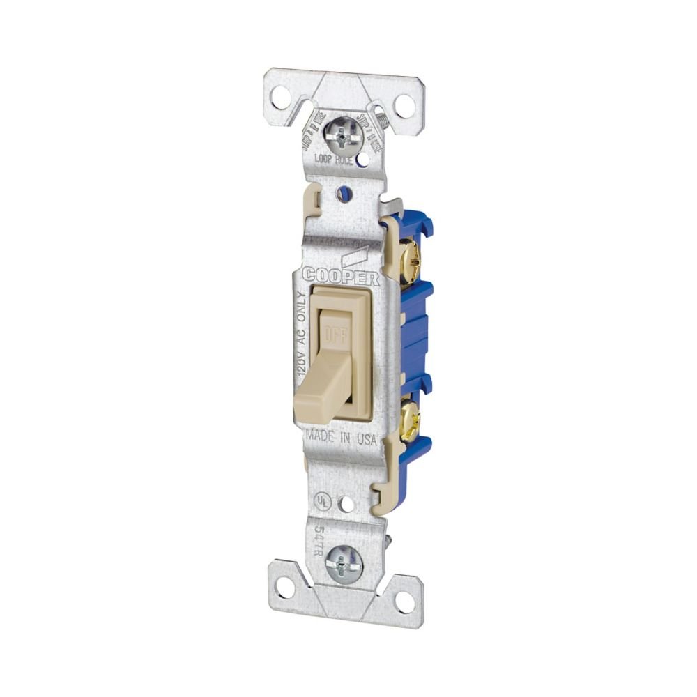 SUICHE SENCILLO P/EMPOTRAR BLANCO 15AMP 120V EATON