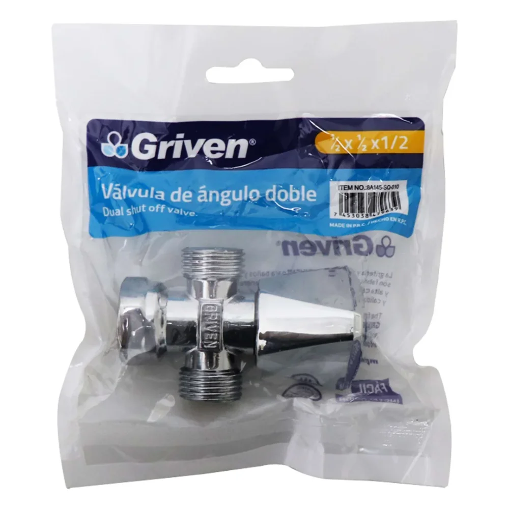 LLAVE DE ANGULO 1/2 X 1/2" GRIVEN