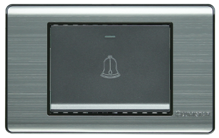 INTERRUPTOR TIMBRE PLATA ELITE LUMISTAR