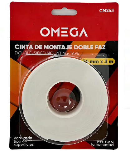 Cinta De Montaje Doble Faz Krain, Rollo De 19mm X 5m Color Blanca MT1905