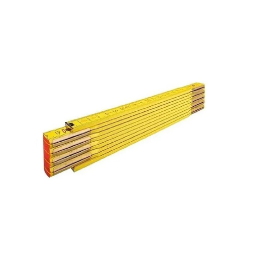 METRO PLEGABLE DE MADERA AMARILLO 2M
