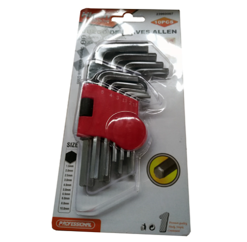 Llaves Allen x10 Hicen