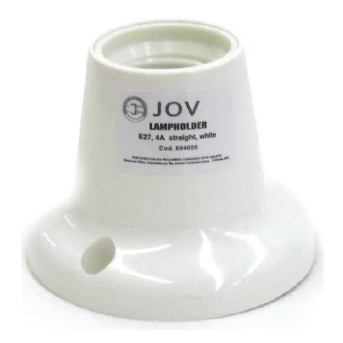 Receptáculo Recto BL JOV E27 604005