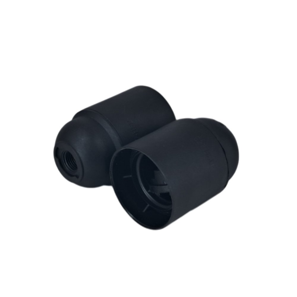 PORTALAMPARA PLASTICO E27 HSD NEGRO (NAF)