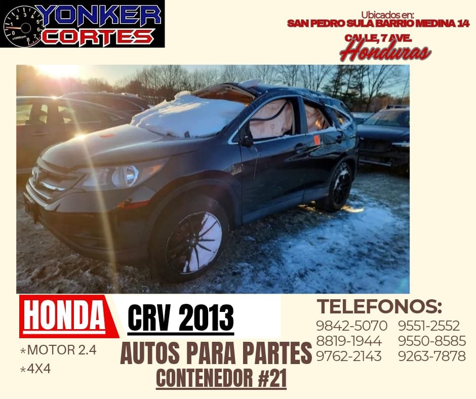 Motor CRV 2013 2.4L 4X4  Cont.#21
