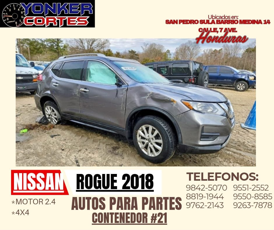 Motor Rogue 2018 2.4L 4X4 Cont.#21