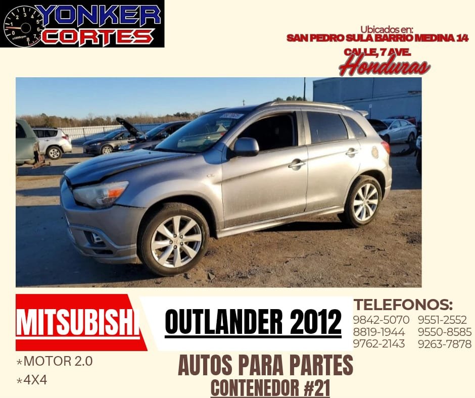 Motor OUTLANDER 2012 2.0L 4X4 Cont.#21