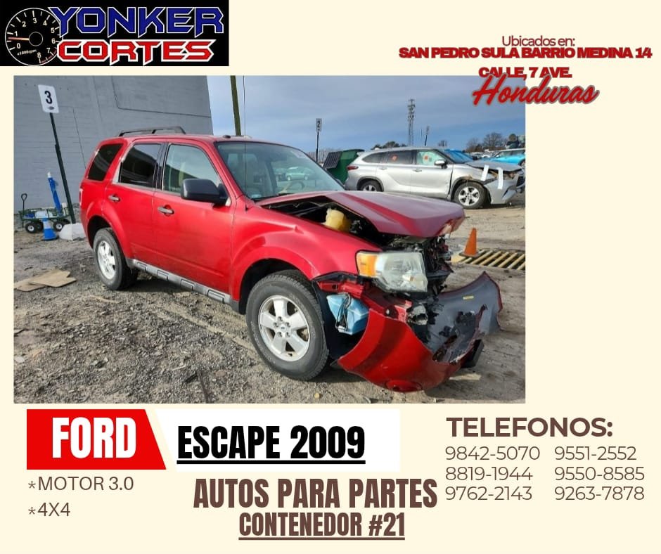 Caja Transmicion Escape 2009 3.0L 4x4 Cont.#21