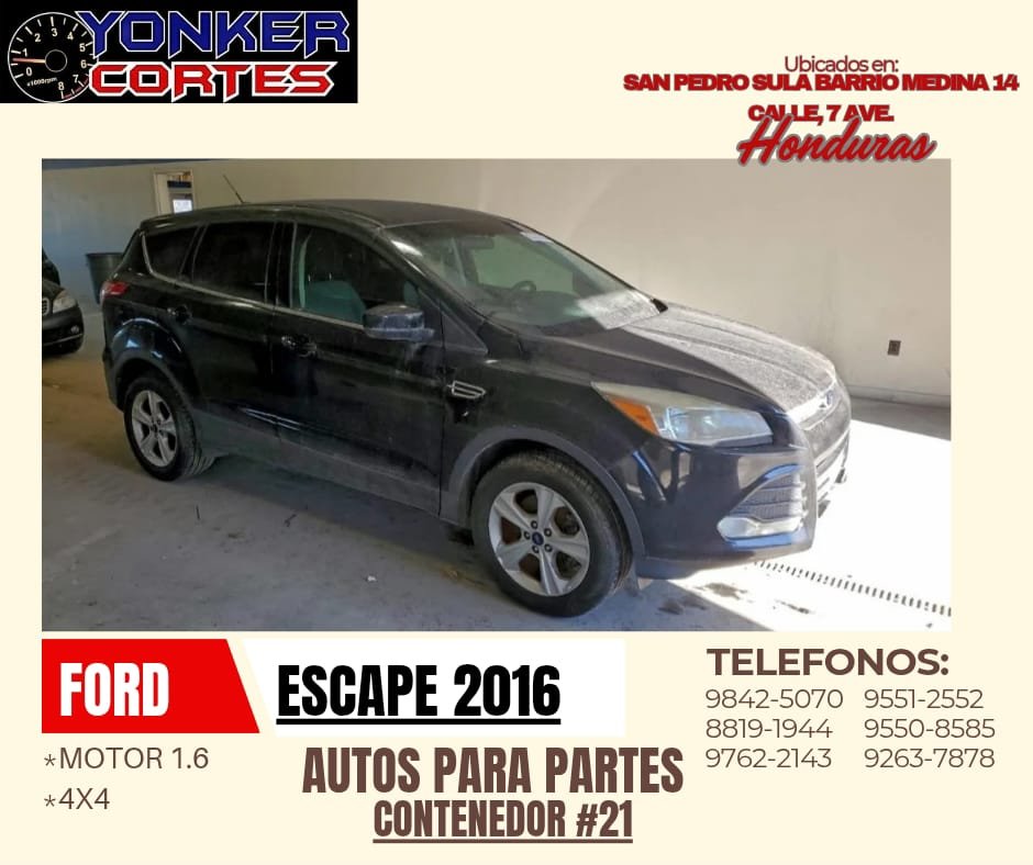 Motor Escape 2016 1.6L 4x4 Cont.#21