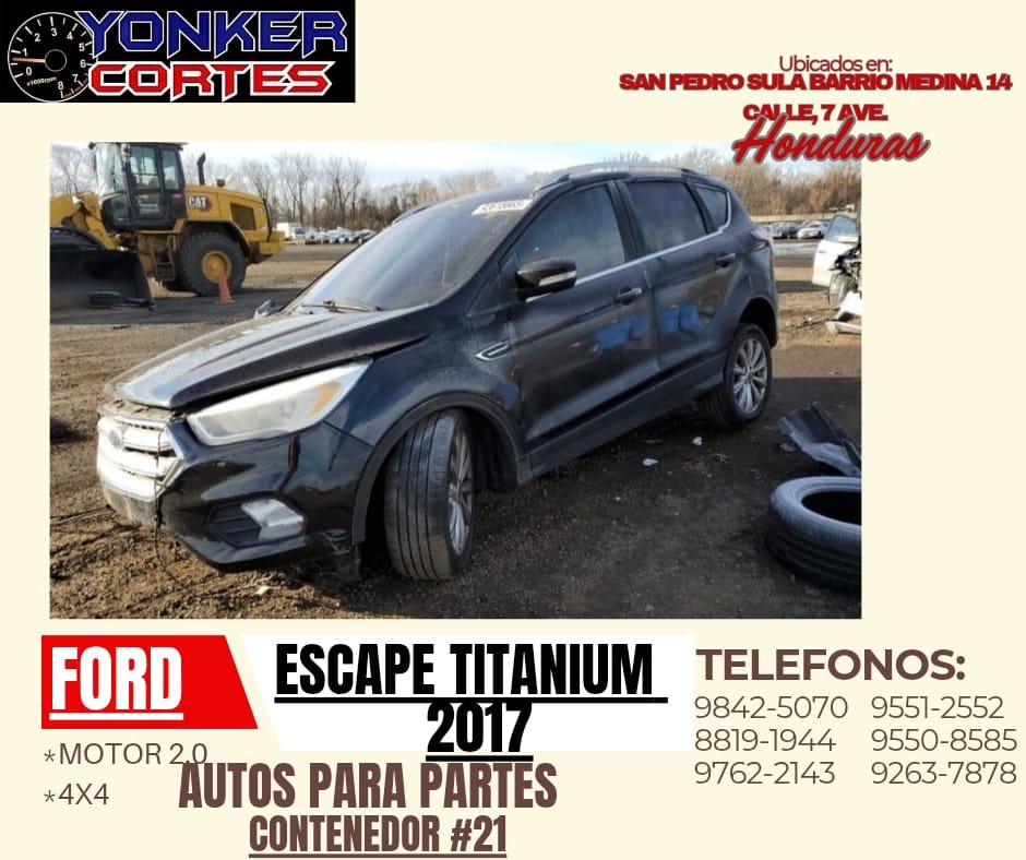 Caja Transmicion Escape Titanium 2017 2.0L 4x4 Cont.#21