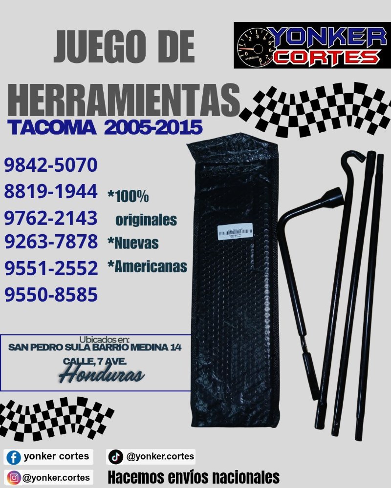 Juego de Herramientas Tacoma 2005-2015 Trajo EEUU Junior