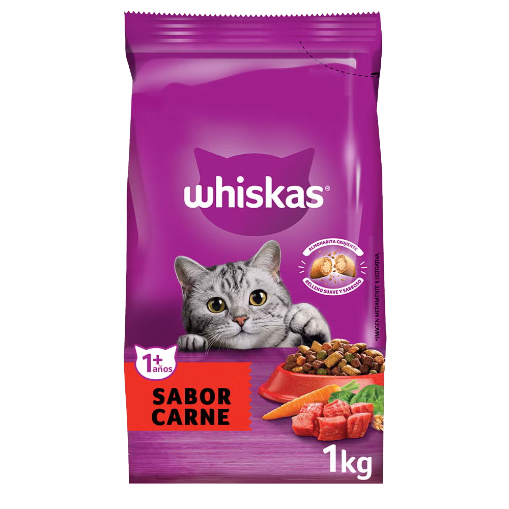 WHISKAS CARNE 1+ X 1.5KG