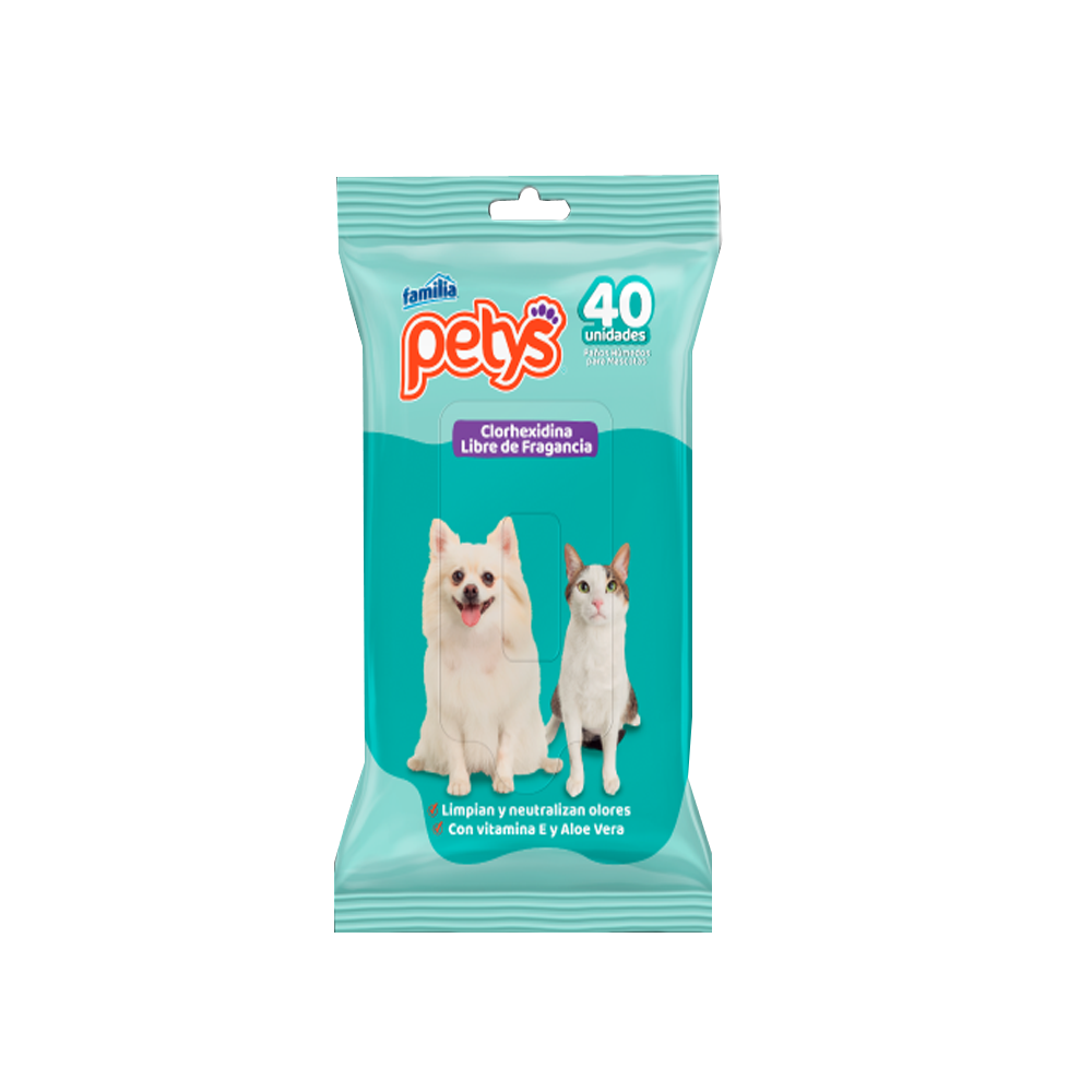 PETYS PAÑITOS CLORHEXIDINA X 40