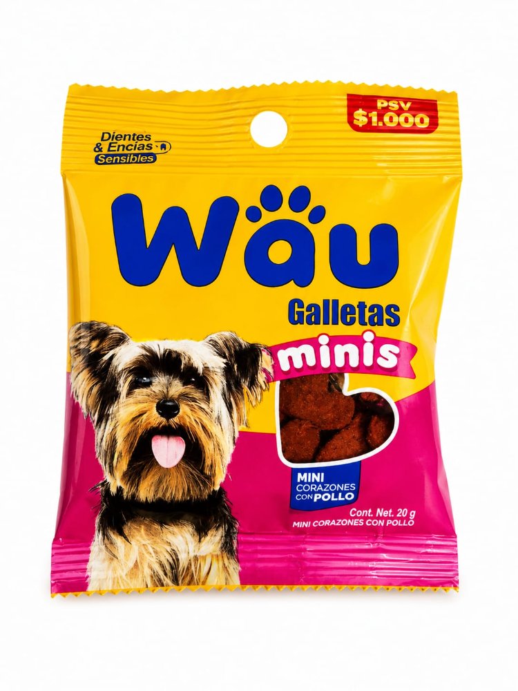 WUAU GALLETAS MINI POLLO
