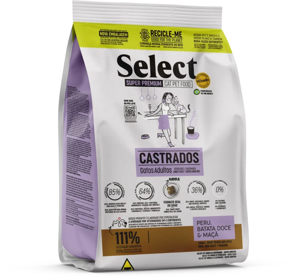SELECT GATOS ADULTOS CASTRADOS 7 KG